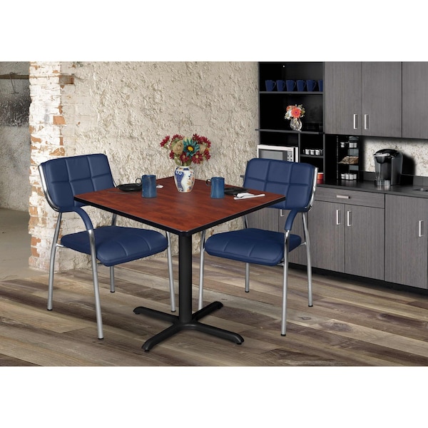 Cain Square Tables > Breakroom Tables > Cain Square & Round Tables, 36 W, 36 L, 29 H, Wood|Metal Top - TB3636CH