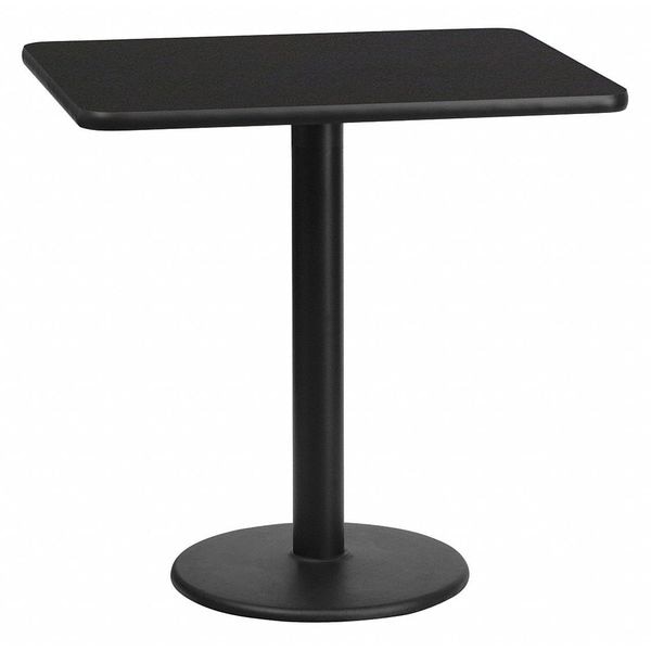 Flash Furniture Rectangle Laminate Table Top, 24" W, 30" L, 31.125" H, Laminate Top, Wood Grain - XU-BLKTB-2430-TR18-GG