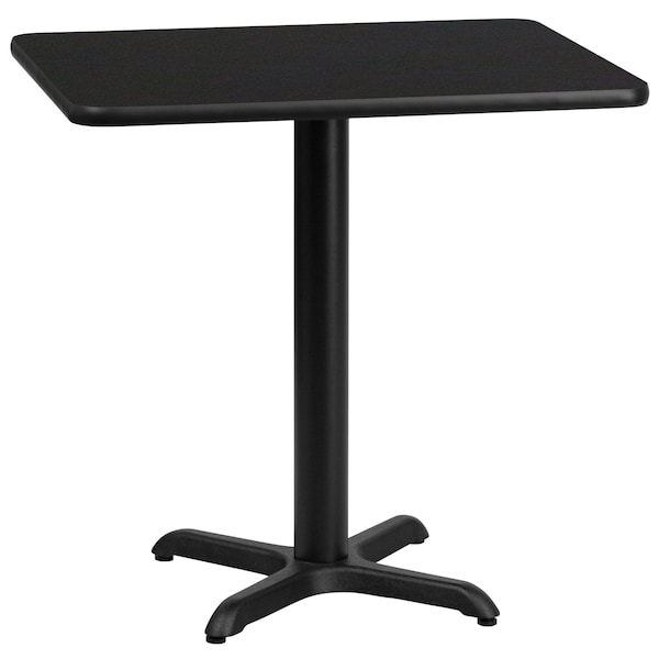 Flash Furniture Rectangle Laminate Table Top, 24" W, 30" L, 31.125" H, Laminate Top, Wood Grain - XU-BLKTB-2430-T2222-GG