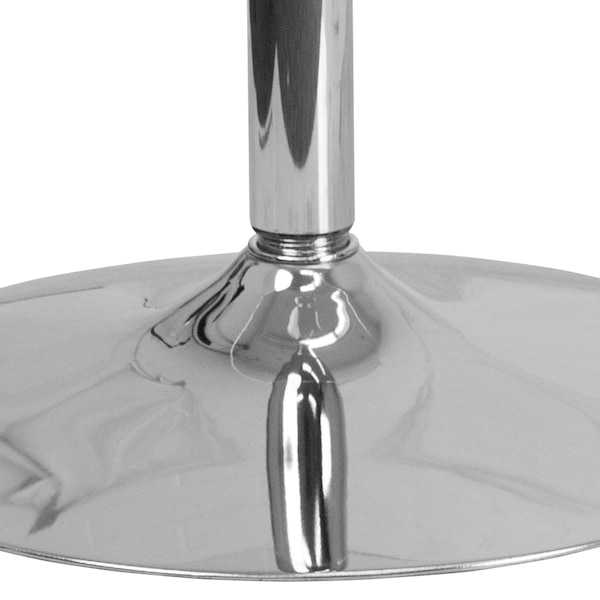 Flash Furniture Round Cafe Table, 31.5" W, 31.5" L, 29" H, Glass Top, Clear - CH-7-GG