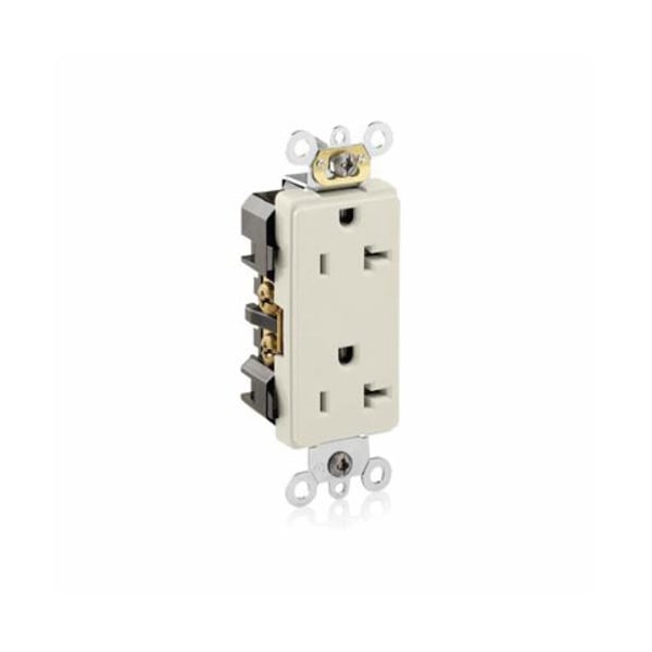 Leviton Electrical Receptacles 5-20R Dec Ind Grd Recep Lt Alm - 16362-T