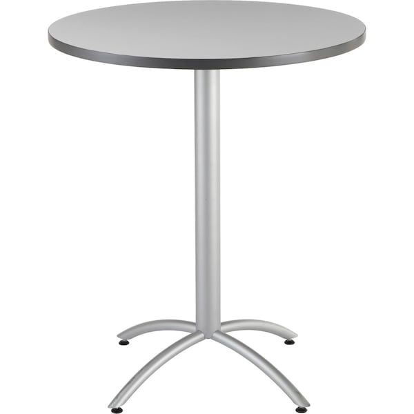 Iceberg Round CafÃ©Worksâ„¢ Table, Walnut - 36" Round x 42"H, 36" W, 42" H, Laminated Melamine Top, Walnut - 65667