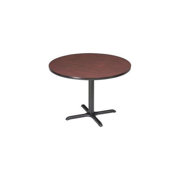 National Public Seating Interion 36 Round Restaurant Table, Mahogany - CTXB36RMY