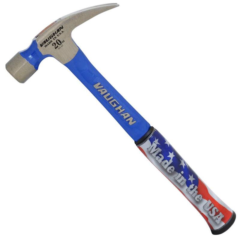 Vaughan 20 oz.. Smooth Face Solid Steel Rip Hammer, 14 In steel handle - R999