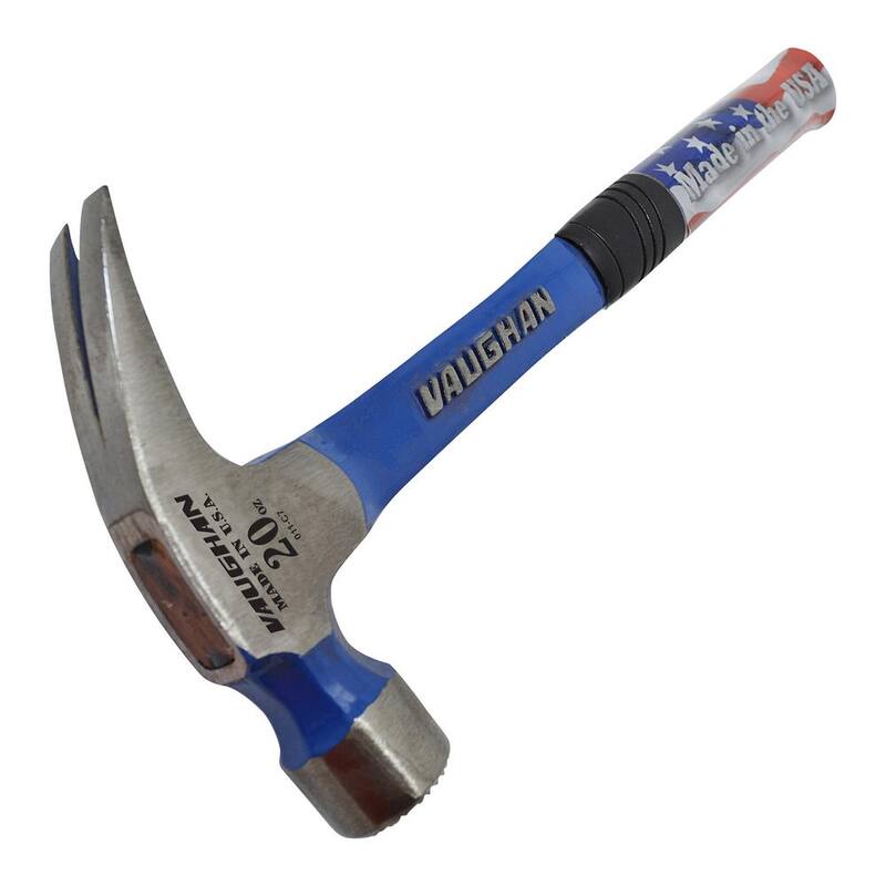 Vaughan 20 oz.. Smooth Face Solid Steel Rip Hammer, 14 In steel handle - R999