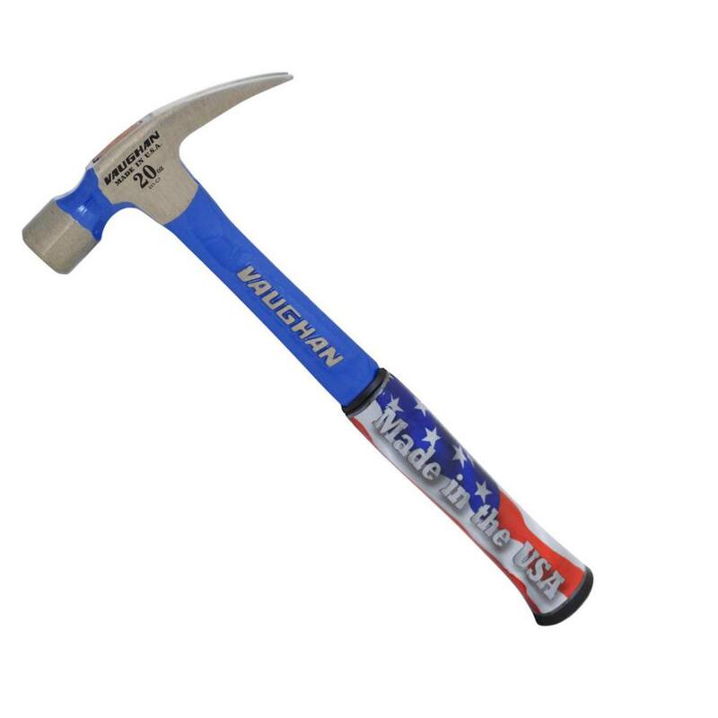 Vaughan 20 oz.. Smooth Face Solid Steel Rip Hammer, 14 In steel handle - R999
