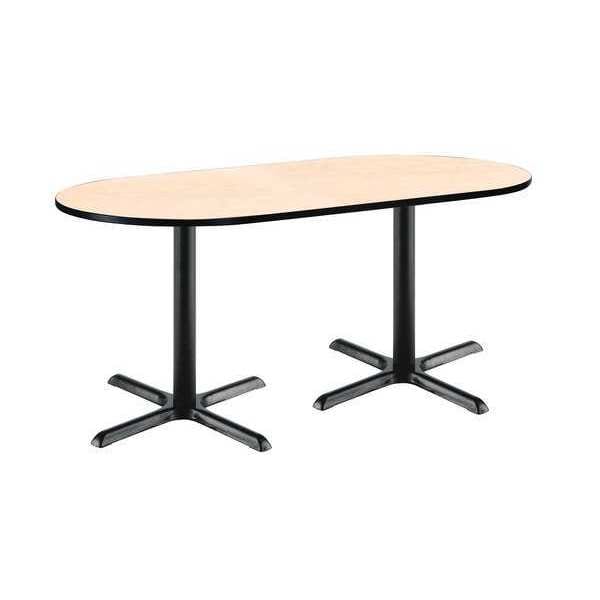 Kfi 72" W, 29" (Cafe Height) H, Laminate Top, Natural - T3672R-B2025-BK-NA