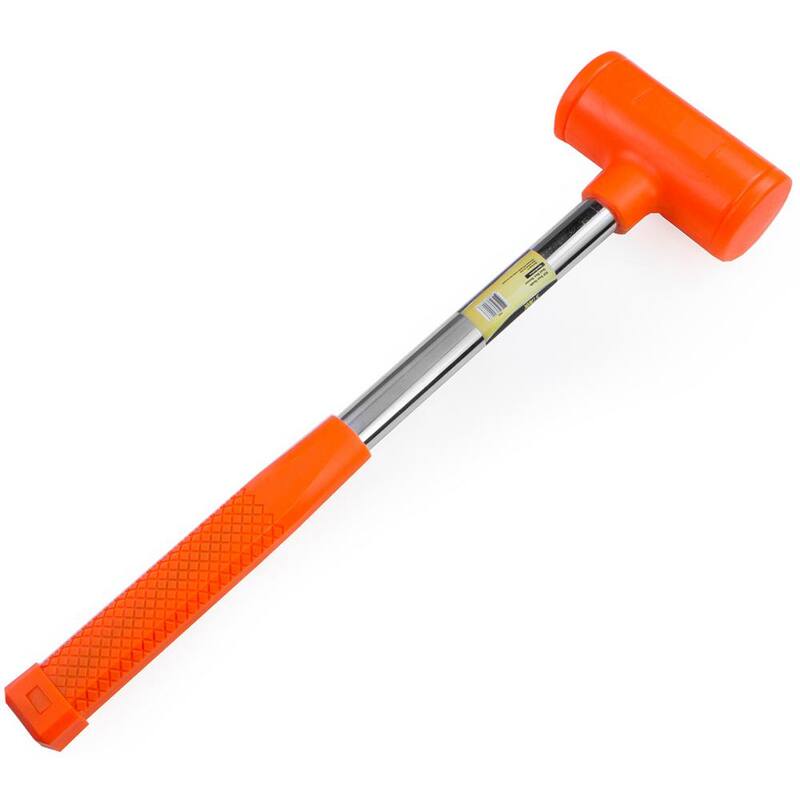 Stark 20 in. 96 oz. 6 lbs. Dead Blow Shock Absorbing Hammer with Steel Handle - 15154-H1
