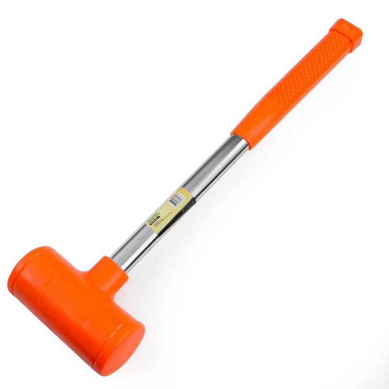 Stark 20 in. 96 oz. 6 lbs. Dead Blow Shock Absorbing Hammer with Steel Handle - 15154-H1