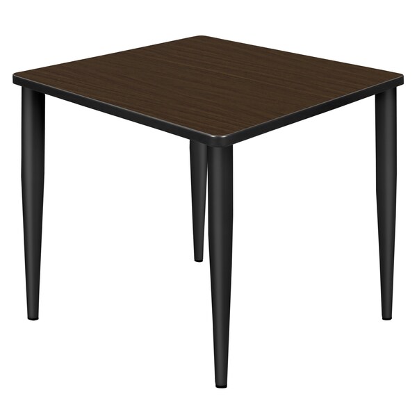 Regency Square Kahlo Breakroom Table, 30 in W, 30 in L, Neo Walnut - TPL3030NWBK