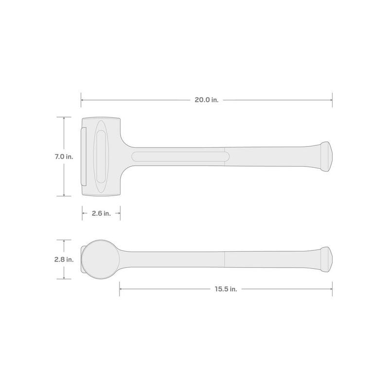 TEKTON 88 oz. Dead Blow Sledge Hammer - HDB70088