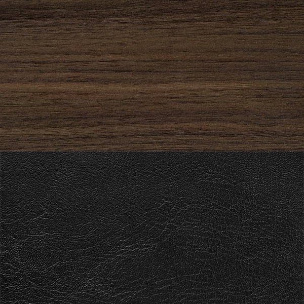 Regency Round Kee Breakroom Table W/ 4 Restaurant Stack Chairs, 48 in W, 48 in L, Neo Walnut - TB48RNDNWBPCM29BK