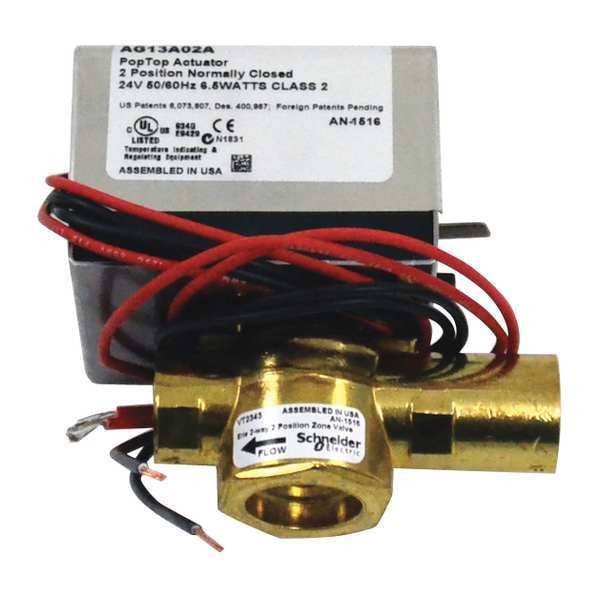 Erie Valve, 2 Way, 3/4 in., with Actuator - VT2343G13A02A