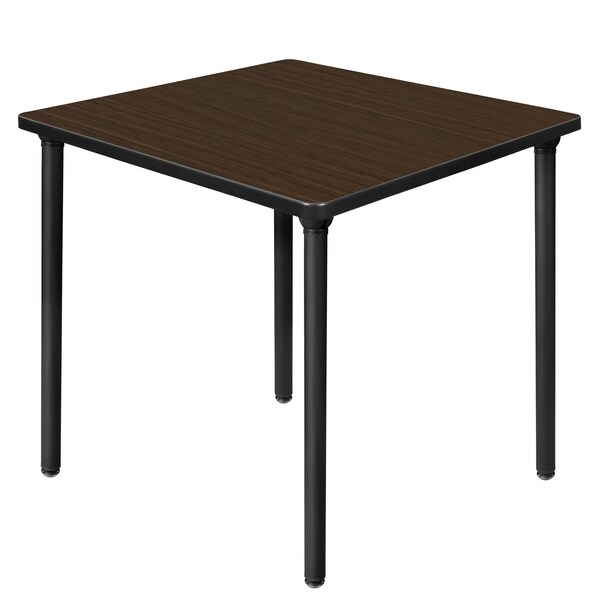 Regency Square Kee Medium Breakroom Table, 36 in W, 36 in L, Neo Walnut - TBF3636NWBK
