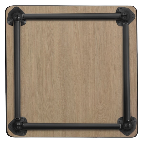 Regency Square Kee Medium Breakroom Table, 36 in W, 36 in L, Neo Walnut - TBF3636NWBK