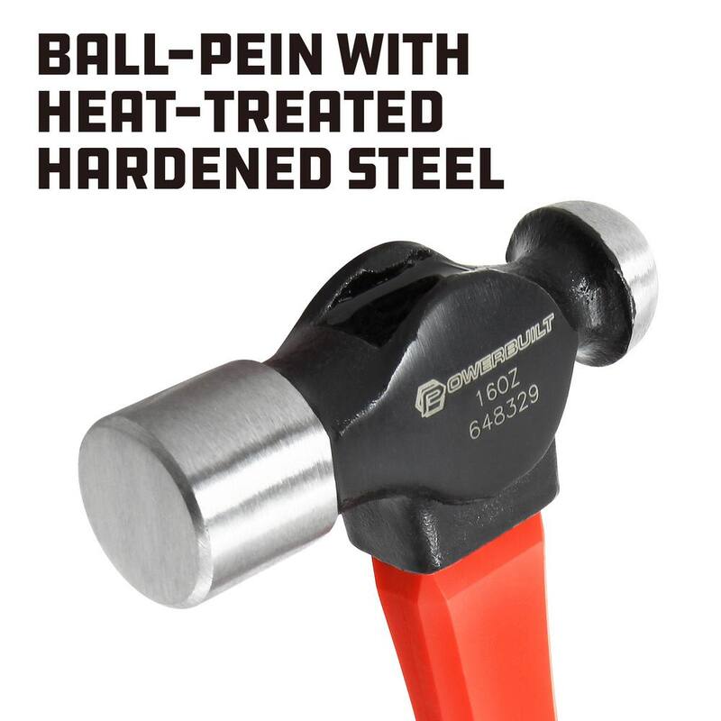 Powerbuilt 16 oz. Ball Peen Hammer - 648329
