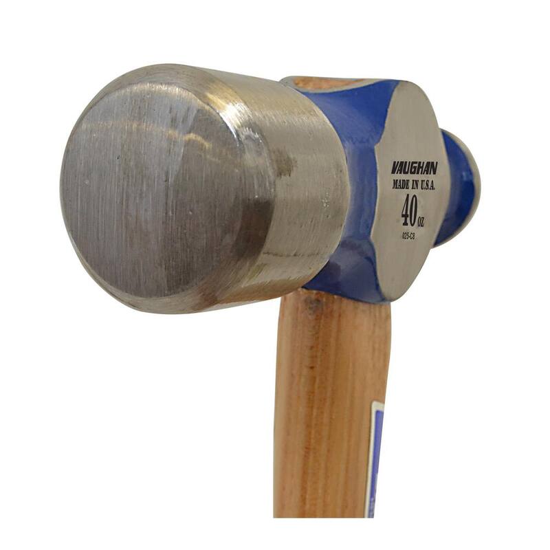Vaughan 40 oz. Steel Ball Pein Hammer with 15 in. Hardwood Handle - TC640