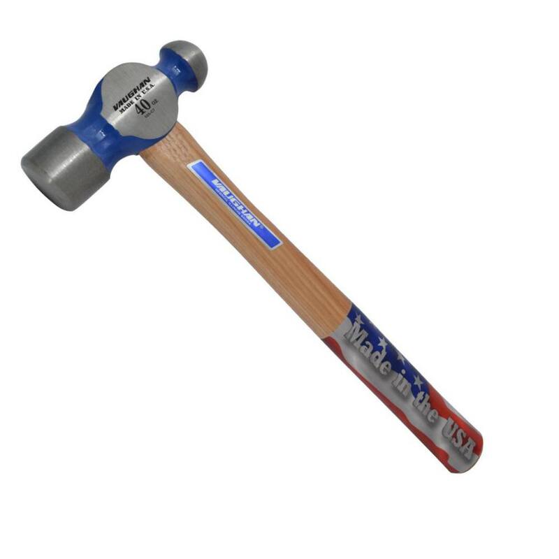 Vaughan 40 oz. Steel Ball Pein Hammer with 15 in. Hardwood Handle - TC640