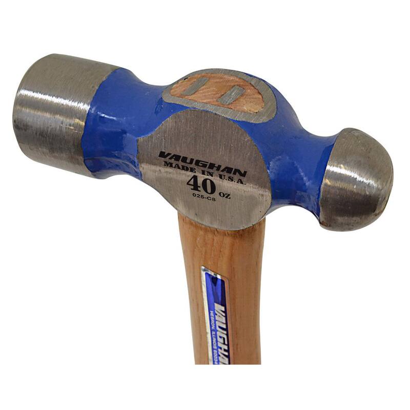 Vaughan 40 oz. Steel Ball Pein Hammer with 15 in. Hardwood Handle - TC640