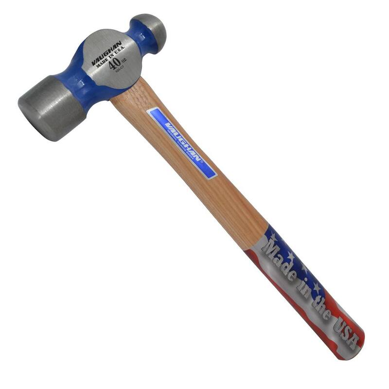 Vaughan 40 oz. Steel Ball Pein Hammer with 15 in. Hardwood Handle - TC640
