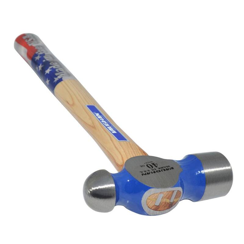 Vaughan 40 oz. Steel Ball Pein Hammer with 15 in. Hardwood Handle - TC640