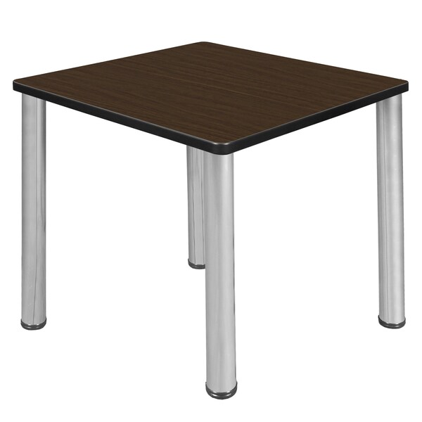 Regency Square Kee Small Breakroom Table, 30 in W, 30 in L, Neo Walnut - TB3030NWBPCM