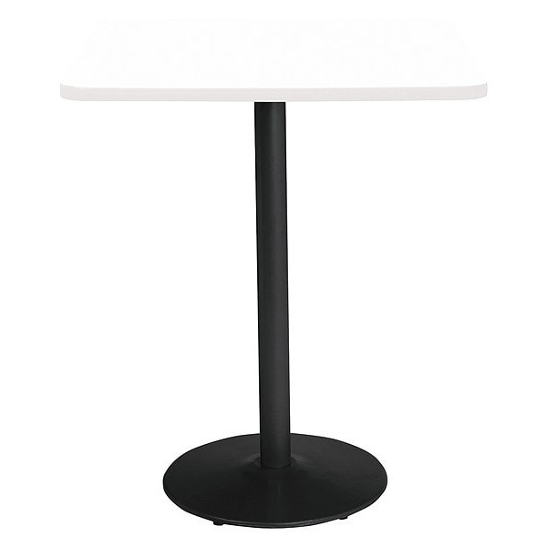 Kfi Square 42 W, 42 L, 42 H, HPL Top, Designer White - T42SQ-B1922-BK-D354-38