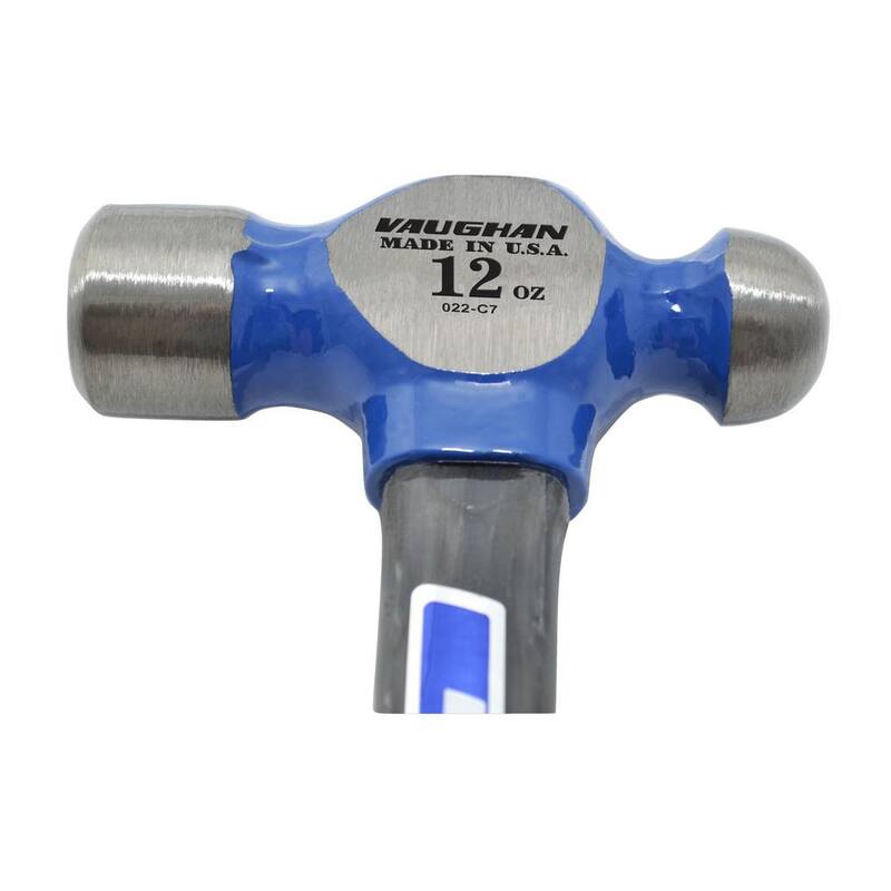 Vaughan 12 oz. Steel Ball Pein Hammer with 13 in. Fiberglass Handle - FS2012