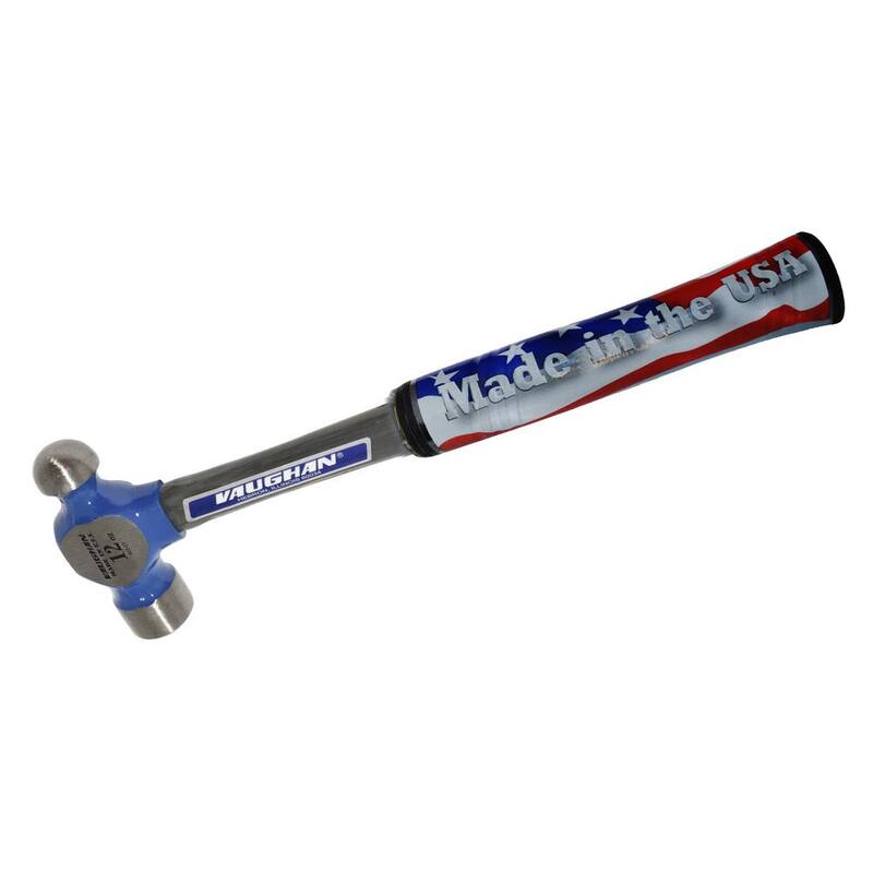 Vaughan 12 oz. Steel Ball Pein Hammer with 13 in. Fiberglass Handle - FS2012