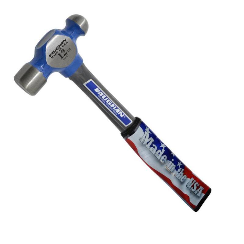 Vaughan 12 oz. Steel Ball Pein Hammer with 13 in. Fiberglass Handle - FS2012