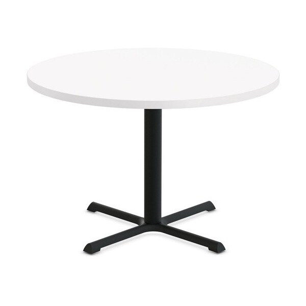 Special-T Table, Round, 42in Dia x 29in, Black Base/White Top - SCTSTAR242BWH