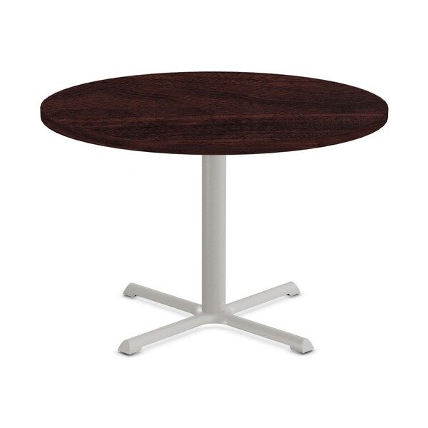 Special-T Table, Round, 42in Dia x 42in, Gray Base/Espresso Top - SCTSTAR242BHGES
