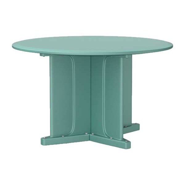 Cortech Circle Table, 48 in W, 48 in L, 29 in H, Polyethylene Top, Aqua - 66751AQ