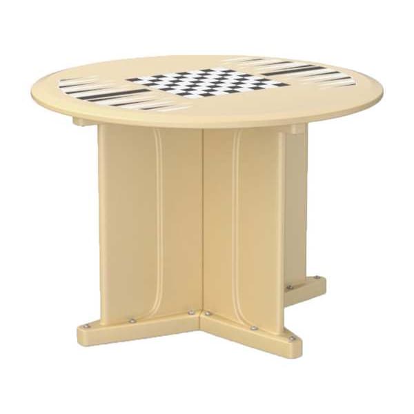 Cortech Circle Table, 42 in W, 42 in L, 29 in H, Polyethylene Top, Sand - 66749SDGT