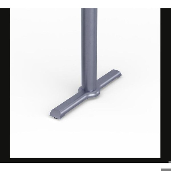 Correll Rectangle Cafe Table W/ T-Base, 48 in W, 30 in L, 29 in H, Particleboard Top, Gray Granite - STT3048-15-98-13