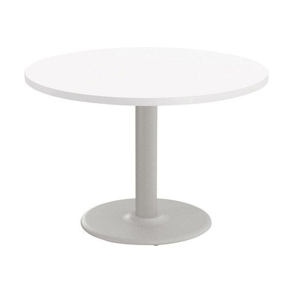 Special-T Table, Round, 42in Dia x 29in, Fog Gray Base/White Top - SCTCANT242GWH