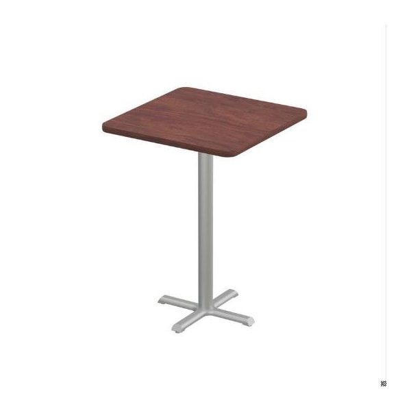 Correll Square Cafe Table, 36 in W, 36 in L, 42 in H, Particleboard Top, Mahogany - SXB36S-20-98-20