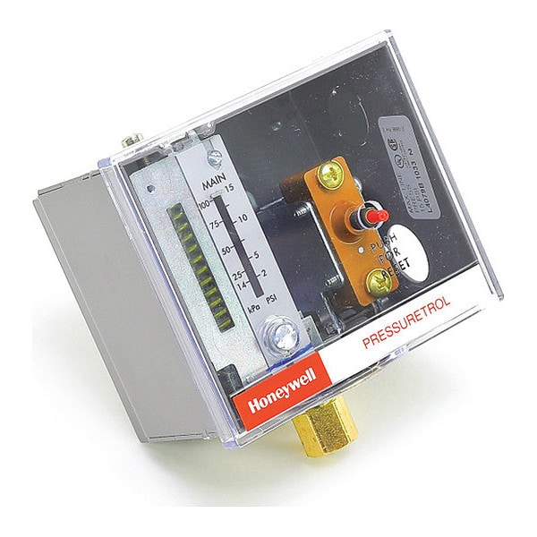 Honeywell Pressure Switch, 2-15 psi, M/R, Open-Rise - L4079B1033