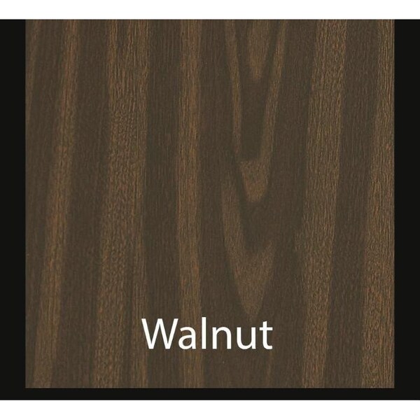 Correll Rectangle Cafe Table W/ Cross Base, 48 in W, 30 in L, 29 in H, Particleboard Top, Walnut - SCT3048-01-98-01