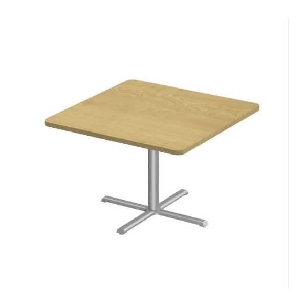 Correll Square Cafe Table, 42 in W, 42 in L, 29 in H, Particleboard Top, Fusion Maple - SXT42S-16-98-16