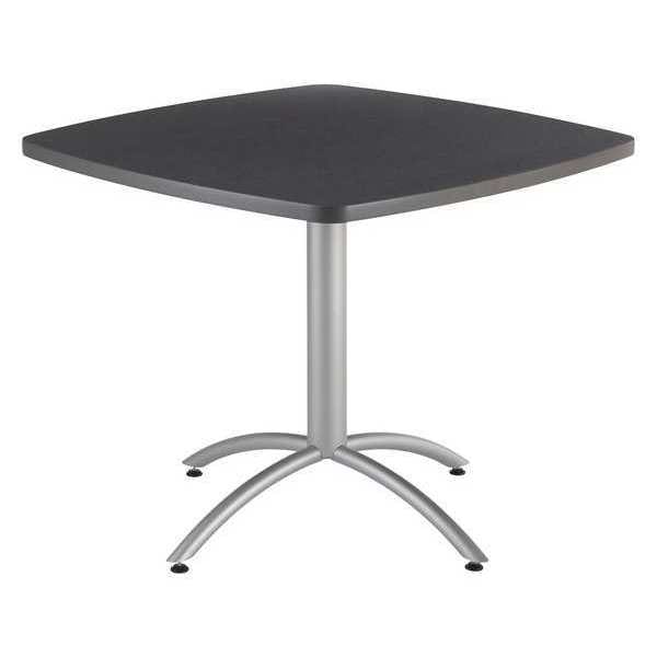Cafeworks Square Cafe/Breakroom Table, Graphite Granite - 42" Square x 29"H, 42" W, 42" L, 29" H, Graphite - 65688