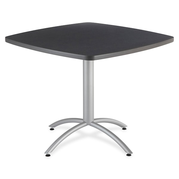 Cafeworks Square Cafe/Breakroom Table, Graphite Granite - 42" Square x 29"H, 42" W, 42" L, 29" H, Graphite - 65688