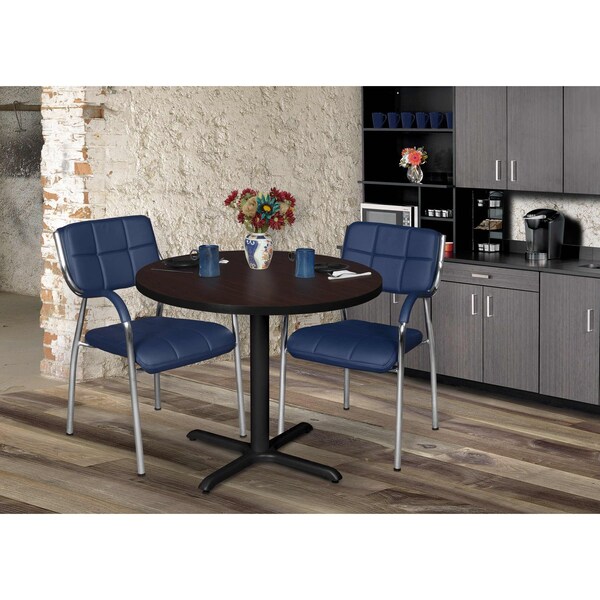 Cain Round Tables > Breakroom Tables > Cain Square & Round Tables, 42 W, 42 L, 29 H, Wood|Metal Top - TB42RNDMH