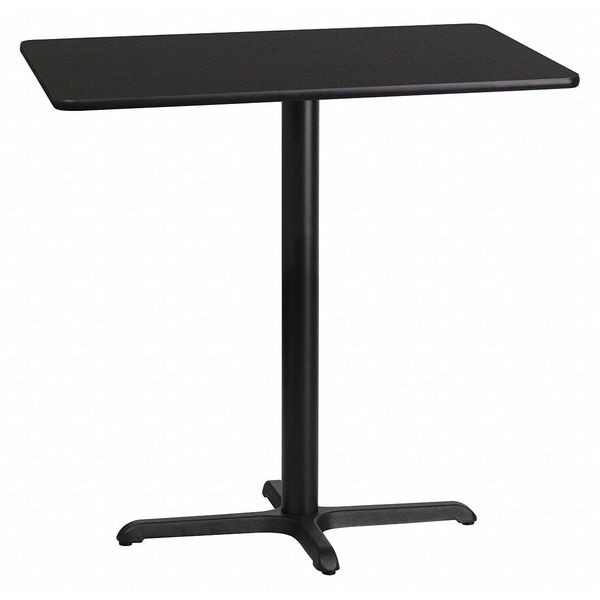 Flash Furniture Rectangle Laminate Table Top, 24" W, 42" L, 43.125" H, Laminate Top, Wood Grain - XU-BLKTB-2442-T2230B-GG