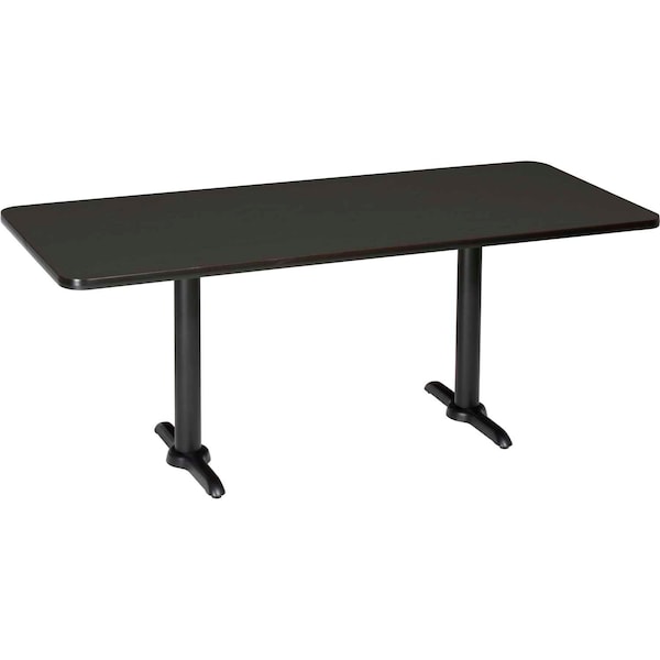 Interion By Global Industrial Dining Table, 30 in W, 60 in L, 29 in H - 695670BK
