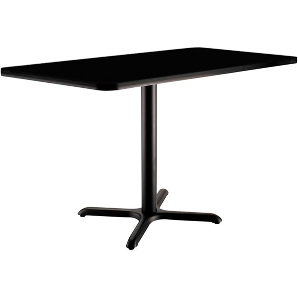 Interion By Global Industrial Dining Table, 30 in W, 48 in L, 29 in H - 695849BK