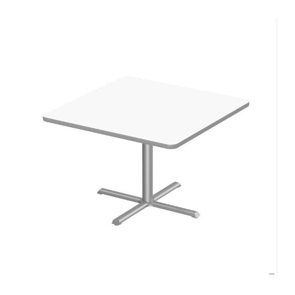 Correll Square 42 in W, 42 in L, 29 in H, Particleboard Top, Frosty White - SXT42DES-80-98-13