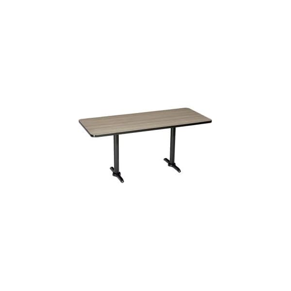 National Public Seating Interion Counter Height Breakroom Table, 72"L x 36"W x 36"H, Charcoal - 695847CL
