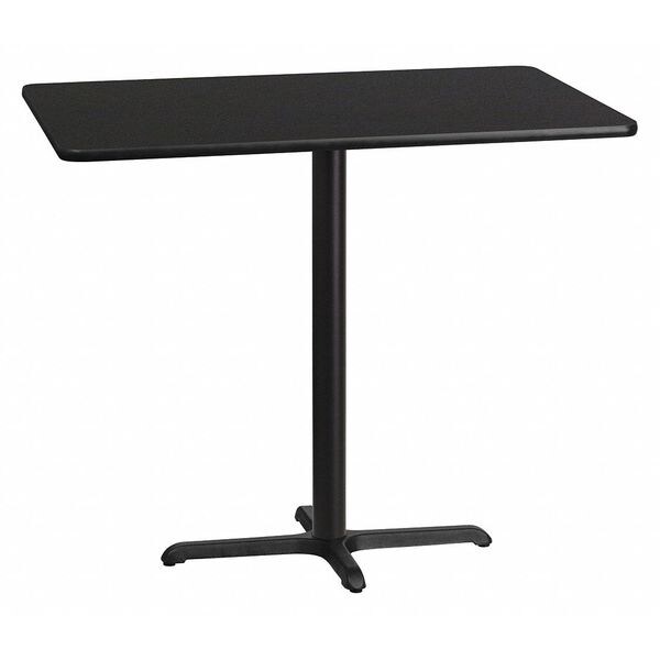 Flash Furniture Rectangle Laminate Table Top, 30" W, 48" L, 43.125" H, Laminate Top, Wood Grain - XU-BLKTB-3048-T2230B-GG