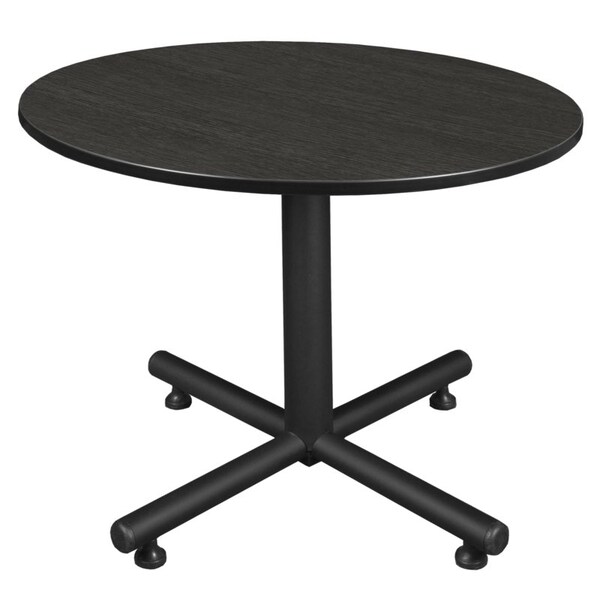 Regency Kobe Square & Round Tables, 48 W, 48 L, 29 H, Wood, Metal Top, Ash Grey - TKB48RNDAG